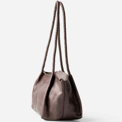 Biba Somerville Petit Cabas Baguette Cuir SOR2L Marron Oscuro cote