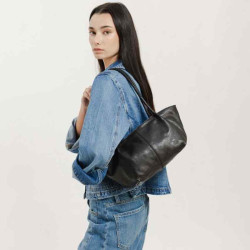 Biba Somerville Petit Cabas Baguette Cuir SOR2L Negro