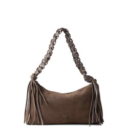 Biba Valmy Sac Porté Epaule Cuir VAY2L Marron Oscuro