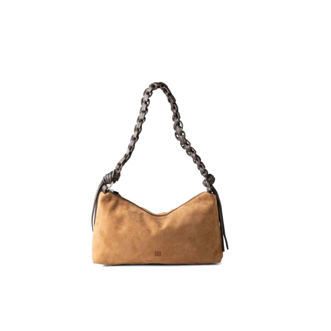 Biba Valmy Shoulder Bag Leather VAY2L Tobacco Brown