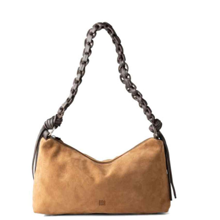 Biba Valmy Sac Porté Epaule Cuir VAY2L Marron Tabaco