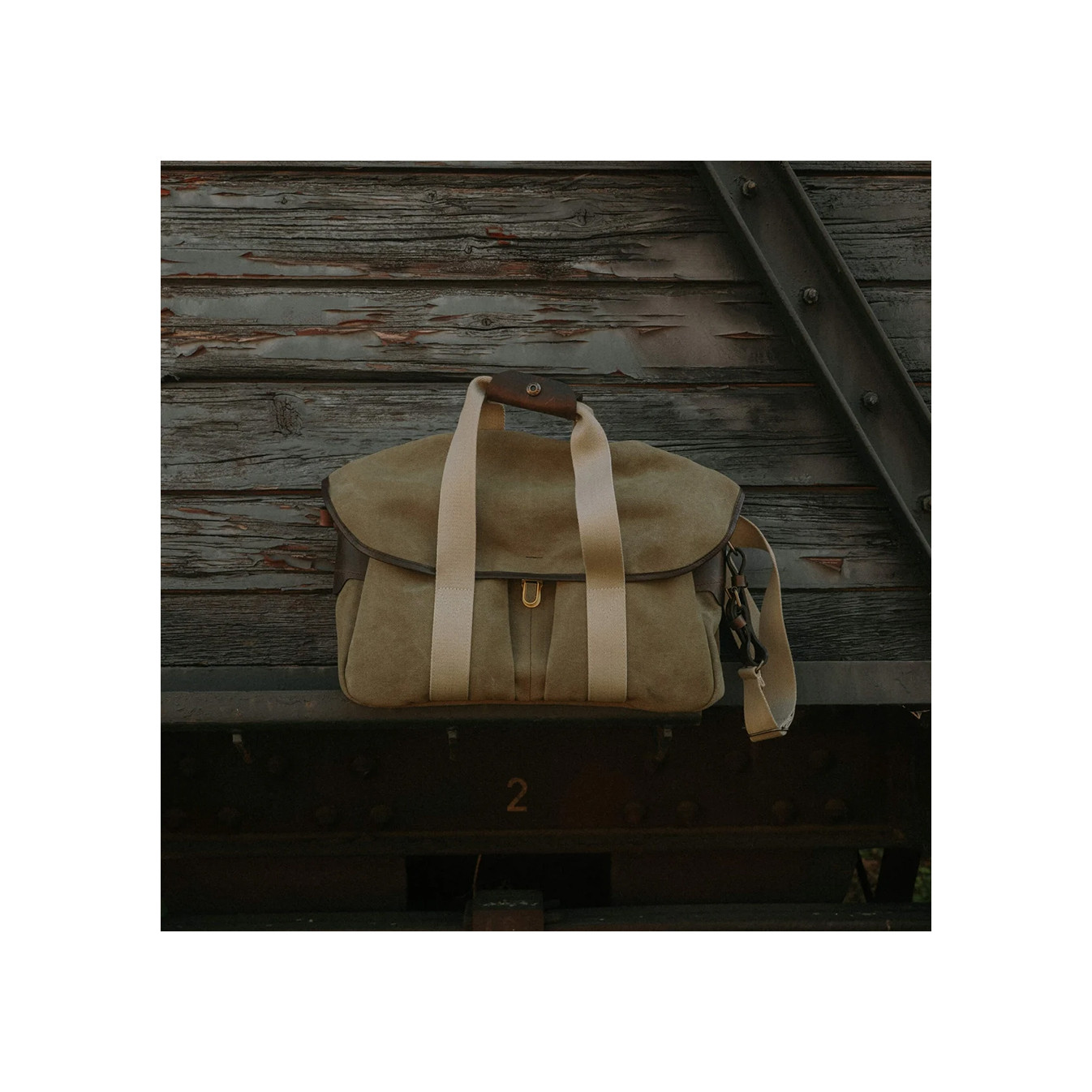 Bleu de Chauffe Business Musette Bag US Stonewashed Kaki US