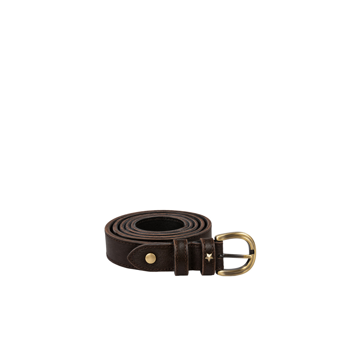 Mila Louise Pallas CC Ceinture En Cuir Brun
