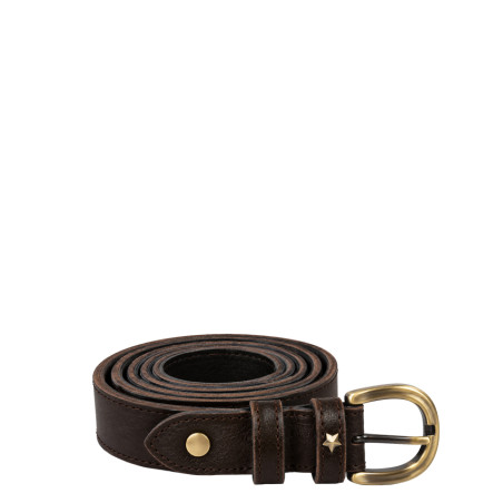 Mila Louise Pallas CC Ceinture En Cuir Brun