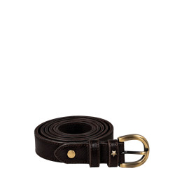 Mila Louise Pallas X Ceinture Cuir Brun