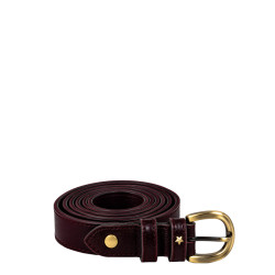 Mila Louise Pallas X Ceinture Cuir Rouge