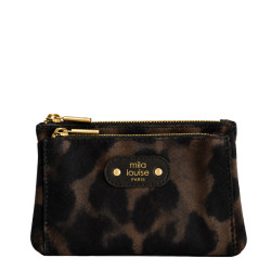 Mila Louise Paloma LP3 Leopard Kaki Dark Coin Purse