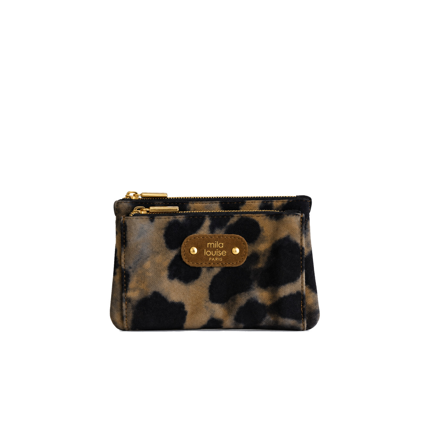 Mila Louise Paloma LP3 Porte-Monnaie Léopard Ocre Dark