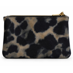 Mila Louise Paloma LP3 Leopard Ocre Dark Coin Purse