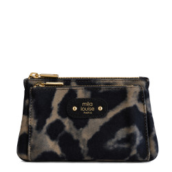 Mila Louise Paloma LP3 Porte-Monnaie Léopard Noir
