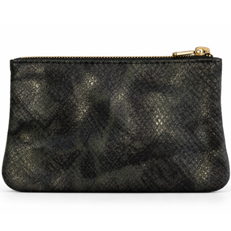 Mila Louise Paloma PT4 Coin Purse Croco Effect Kaki Dark