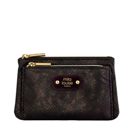 Mila Louise Paloma PT4 Coin Purse Croco Effect Dark Red