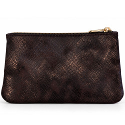 Mila Louise Paloma PT4 Porte-Monnaie Effet Croco Rouge Dark
