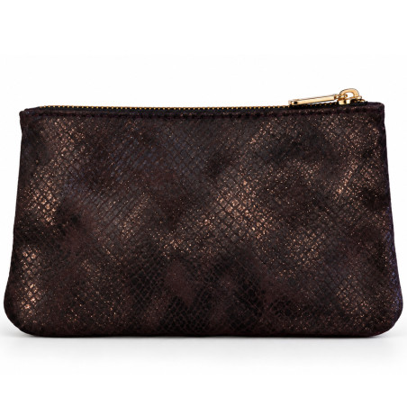 Mila Louise Paloma PT4 Porte-Monnaie Effet Croco Rouge Dark dos