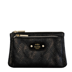 Mila Louise Paloma PT4 Porte-Monnaie Effet Croco Gris Dark
