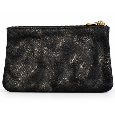 Mila Louise Paloma PT4 Porte-Monnaie Effet Croco Gris Dark dos