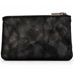 Mila Louise Paloma PT4 Coin Purse Croco Effect Black