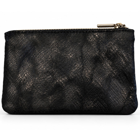 Mila Louise Paloma PT4 Coin Purse Croco Effect Black
