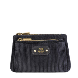 Mila Louise Paloma VFR2 Zippered Coin Purse Corduroy & Shiny Effect...