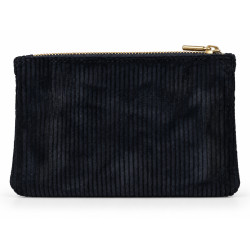 Mila Louise Paloma VFR2 Porte-Monnaie Effet Velours Côtelé & Brillant Noir