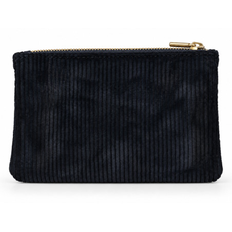 Mila Louise Paloma VFR2 Porte-Monnaie Effet Velours Côtelé & Brillant Noir dos