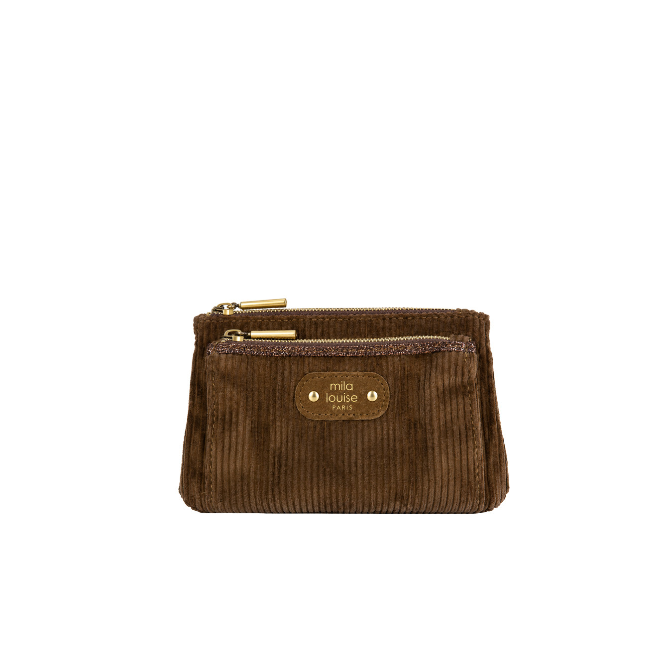 Mila Louise Paloma VFR2 Coin Purse Velvet Côtelé & Shiny...