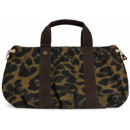 Mila Louise Prudy LP3 Leopard Bag Dark Brown