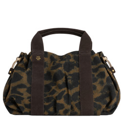 Mila Louise Prudy LP3 Leopard Bag Dark Brown