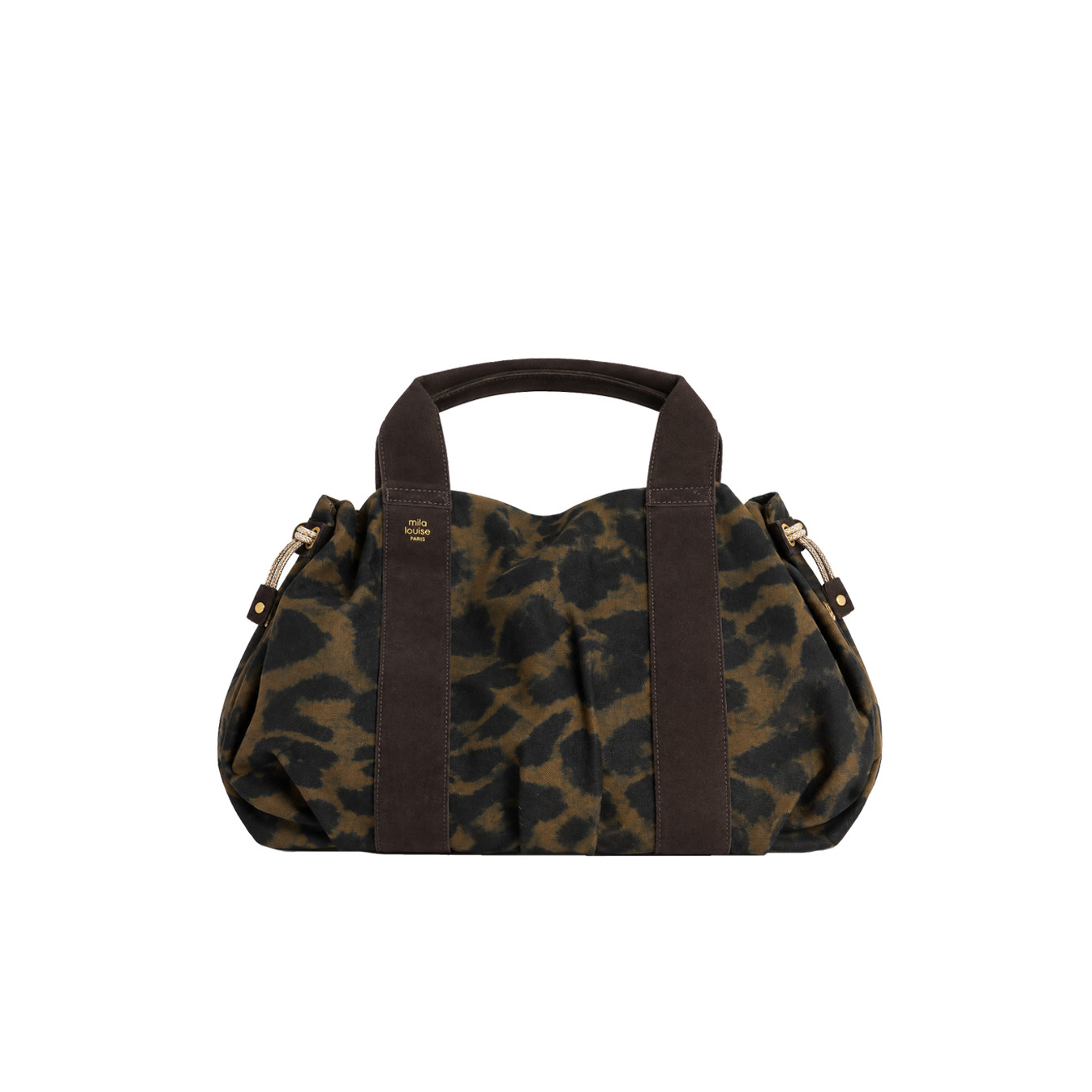 Mila Louise Prudy LP3 Leopard Brown Dark Tote Bag
