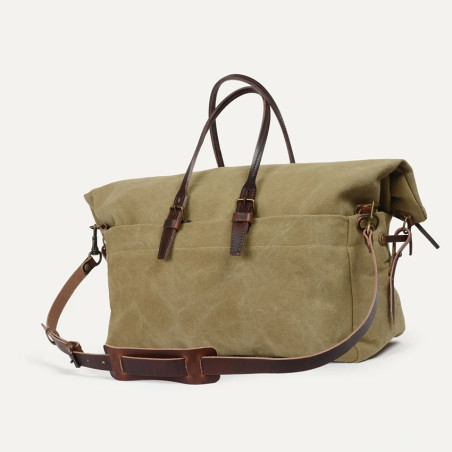 Bleu de Chauffe Sac de Voyage Cabine Toile Jeep Et Cuir Kaki Us dos