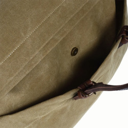 Bleu de Chauffe Sac de Voyage Cabine Toile Jeep Et Cuir Kaki Us ouvert