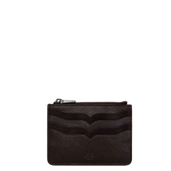 Mila Louise Rol CC Card Holder in Brown Leather