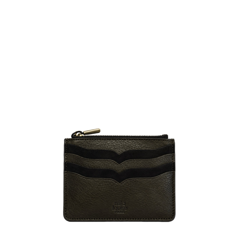 Mila Louise Rol CC Porte-Cartes En Cuir Kaki