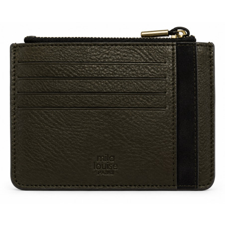 Mila Louise Rol CC Porte-Cartes En Cuir Kaki dos