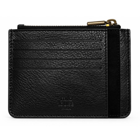 Mila Louise Rol CC Porte-Cartes En Cuir Noir dos
