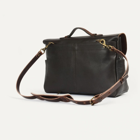 Bleu de Chauffe Charles Laptop Bag in Leather Brown