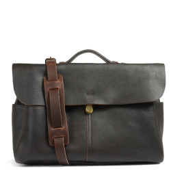 Bleu de Chauffe Charles Cartable en cuir Porte-ordinateur Marron Brun