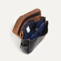 Bleu de Chauffe Charles Laptop Bag in Leather Brown