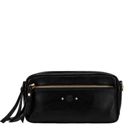 Mila Louise Tata CC Sac Trotteur En Cuir Grainé Noir