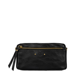 Mila Louise Tata XS CC Petit Sac Trotteur En Cuir Grainé Noir