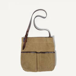 Bleu De Chauffe Gombe Sac Besace en Toile US Kaki face
