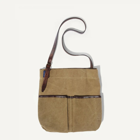 Bleu De Chauffe Gombe Sac Besace en Toile US Kaki face