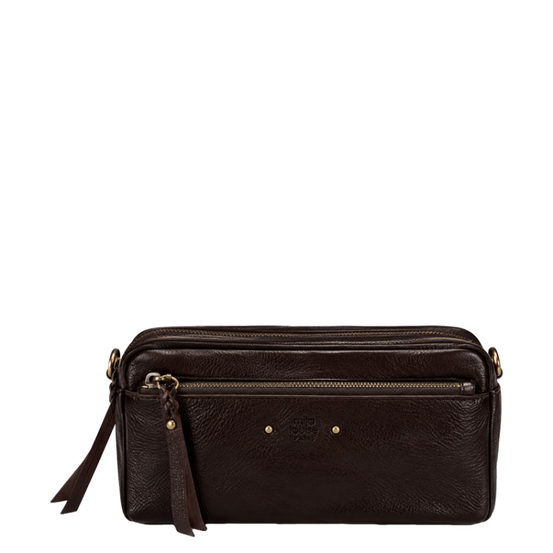 Mila Louise Tata XS CC Petit Sac Trotteur En Cuir Grainé Brun