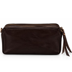 Mila Louise Tata XS CC Petit Sac Trotteur En Cuir Grainé Brun