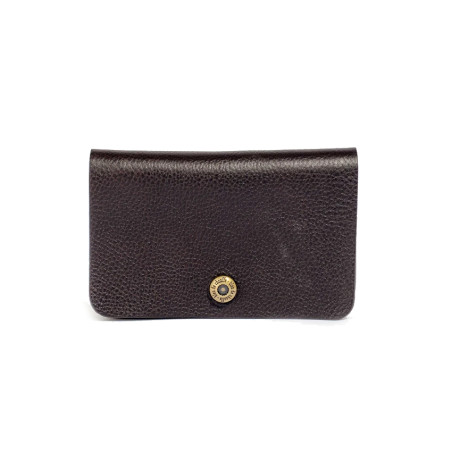 Bleu De Chauffe Grisbi Portefeuille Cuir Marron Brun