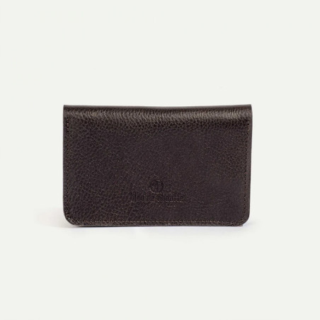 Bleu De Chauffe Grisbi Portefeuille Cuir Marron Brun dos