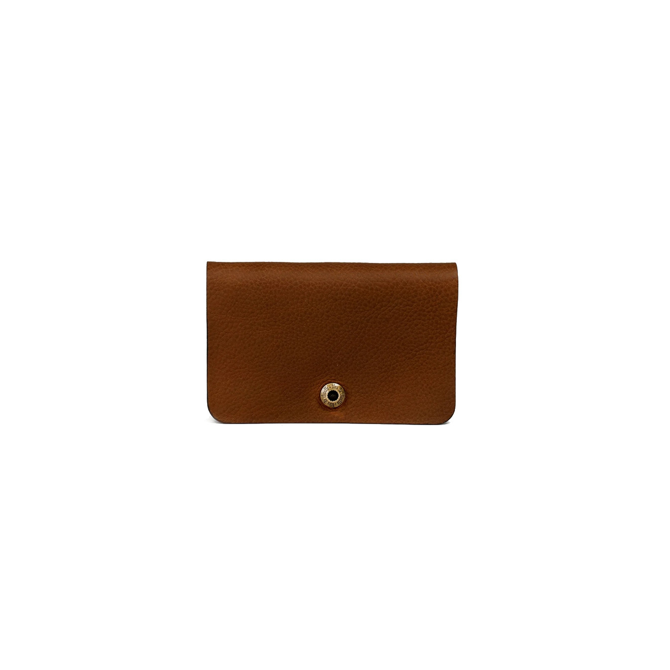 Bleu De Chauffe Grisbi Portefeuille Cuir Brun Ambré