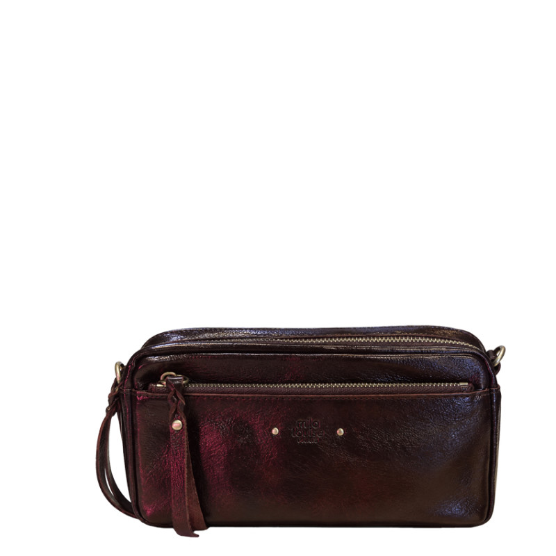 Mila Louise Tata XS CC Petit Sac Trotteur En Cuir Grainé Rouge