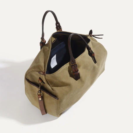 Bleu de Chauffe Hobo Sac de Voyage Cabine Kaki Us ouvert