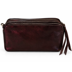 Mila Louise Tata XS CC Petit Sac Trotteur En Cuir Grainé Rouge